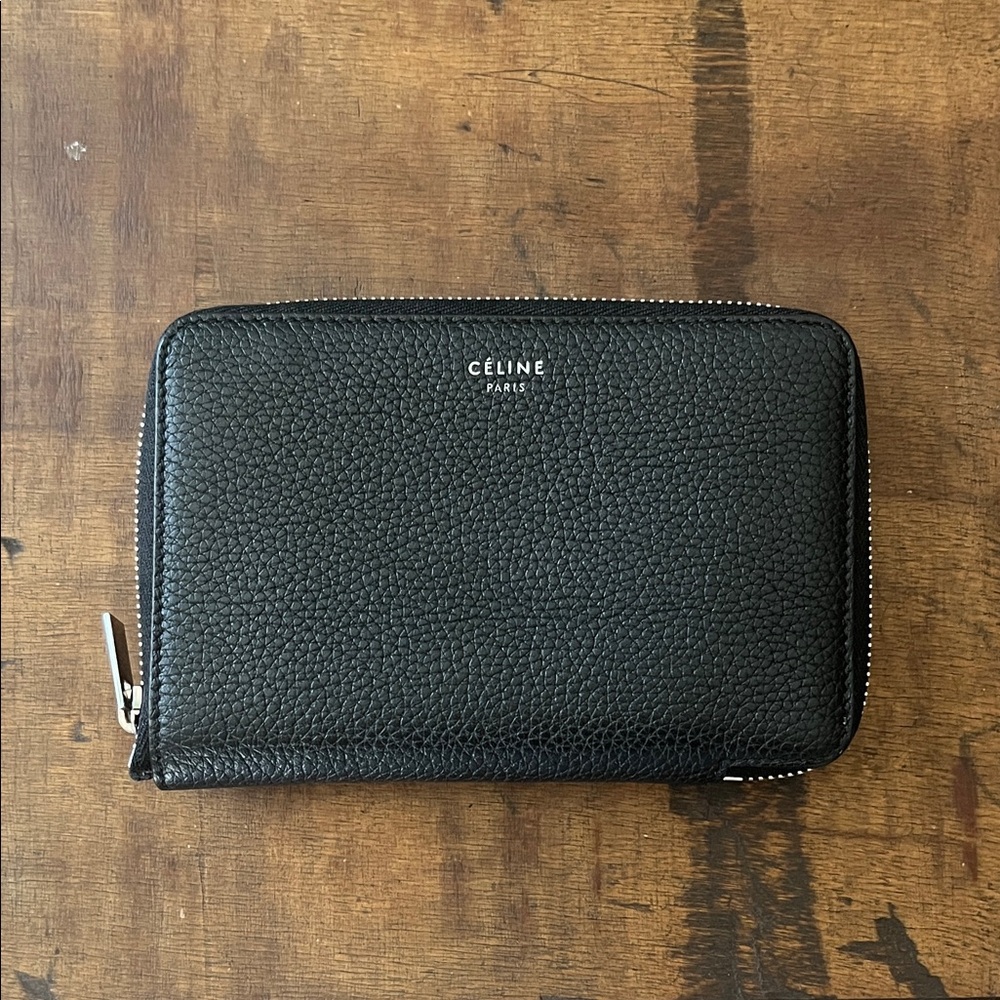 Celine Textured Black Wallet